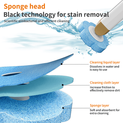 🔥NEW YEAR SALE £10.99!!⚡50K+ SOLD!🚽💦Disposable Replacement Wall-Mounted Innovative Toilet Brush Set✨