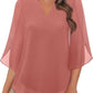 💖LAST DAY SALE 50% OFF💖V-neck chiffon shirt