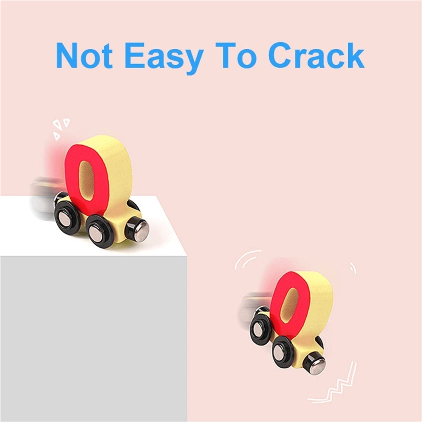 🔥Numbers And Letters Magnetic Train Puzzle Wooden Toy Car