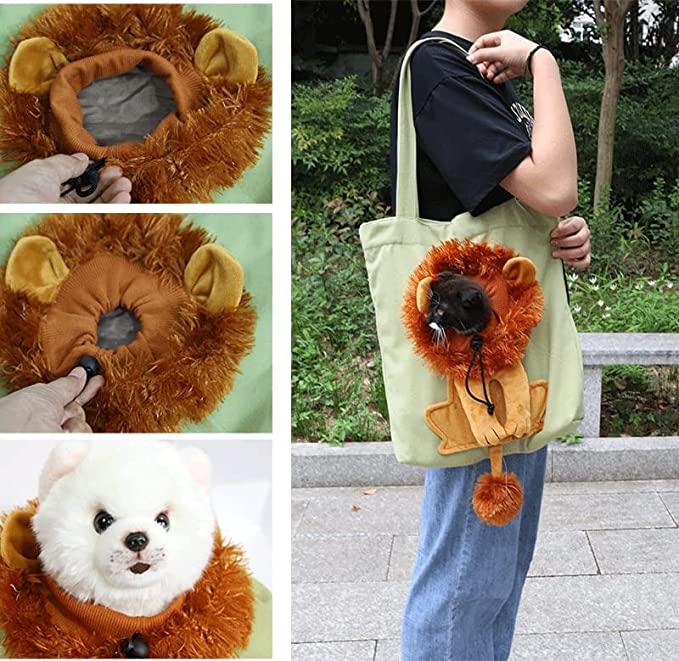 🦁2024 Cute Lion Shape Pet Shoulder Bag