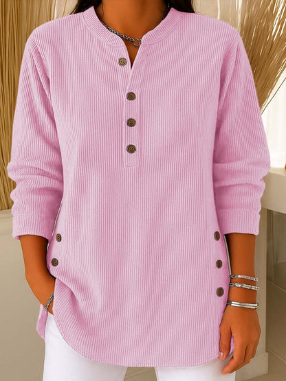 💃Last Day 49% OFF⏰Women's Solid Color Crew Neck Long Sleeve Casual Loose Knit Pullover(Buy 2 Free Shipping)