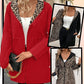 Hooded double-faced leopard print coat