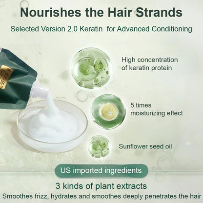 🥳2026 HOT SALE🥳💞50K+ SOLD!⏳Limited-time 50% off⏰Polypeptide Keratin Hydrating Smoothing Hair Damage Repair Cream🥇