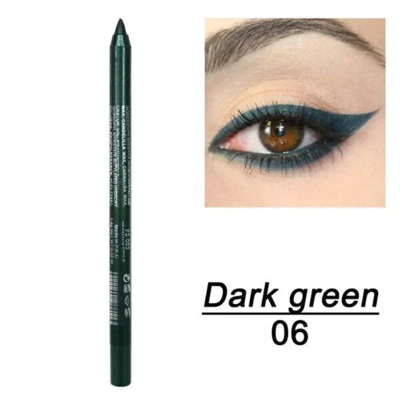 🎁Christmas Special Sale - 50% OFF💜50K+ SOLD!✨14-Pack Eyeliner Pencil Waterproof Colored Gel Liners with Metallic & Shimmer Finishes Smudge-Proof✨