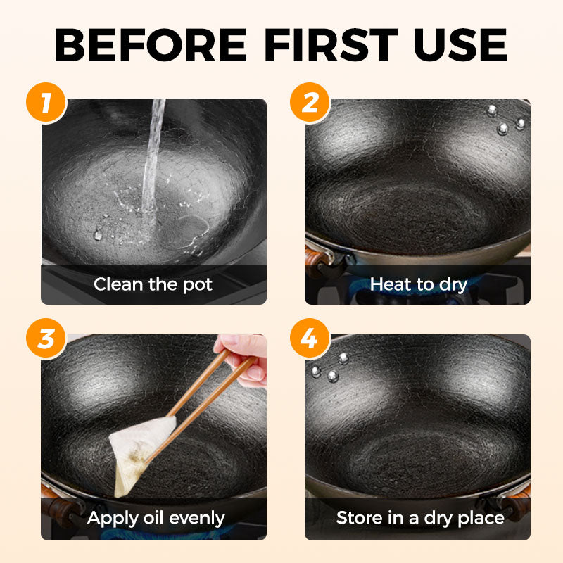 ⏰ Now only 49% off!⌛Uncoated Thick Iron Pot