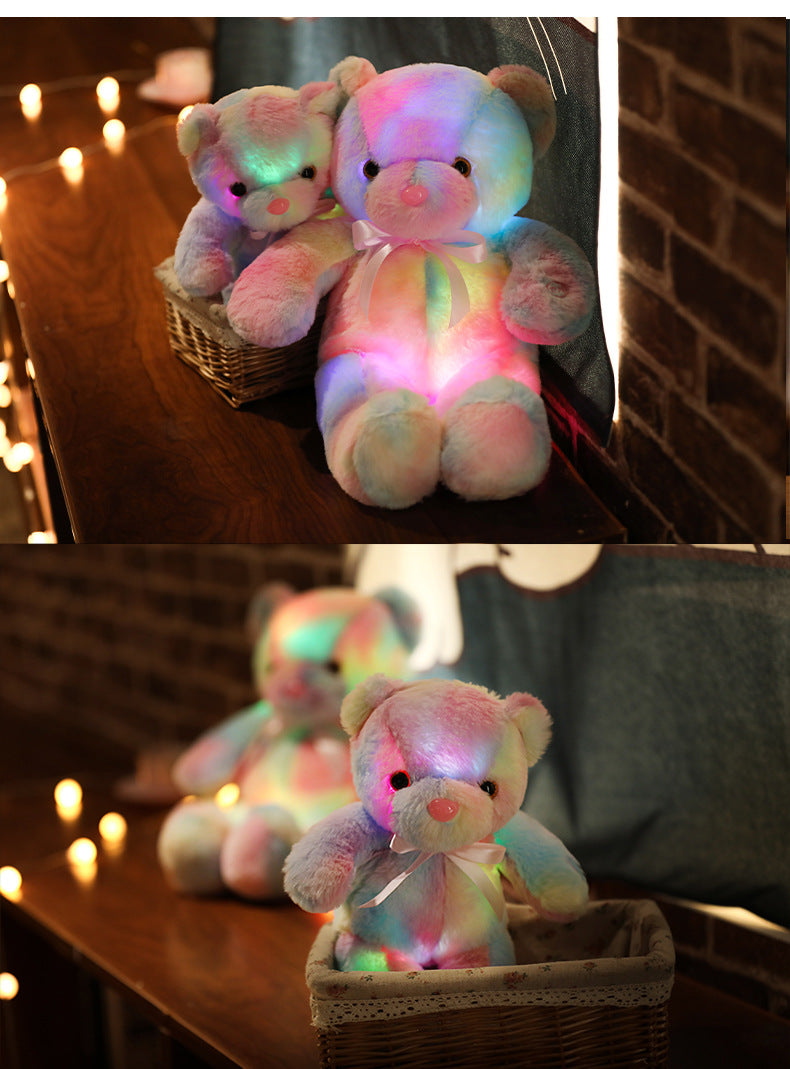⏳Limited-time 50% off⏰Teddy bear, colourful LED light, soft toys🌈🧸
