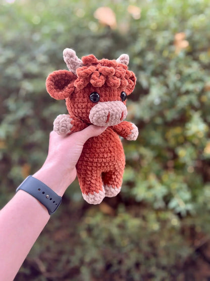 ✨LAST DAY PROMOTION - 50%OFF✨Crochet Highland Cow Amigurumi Pattern🐮- DIY Kit & Finished Plush
