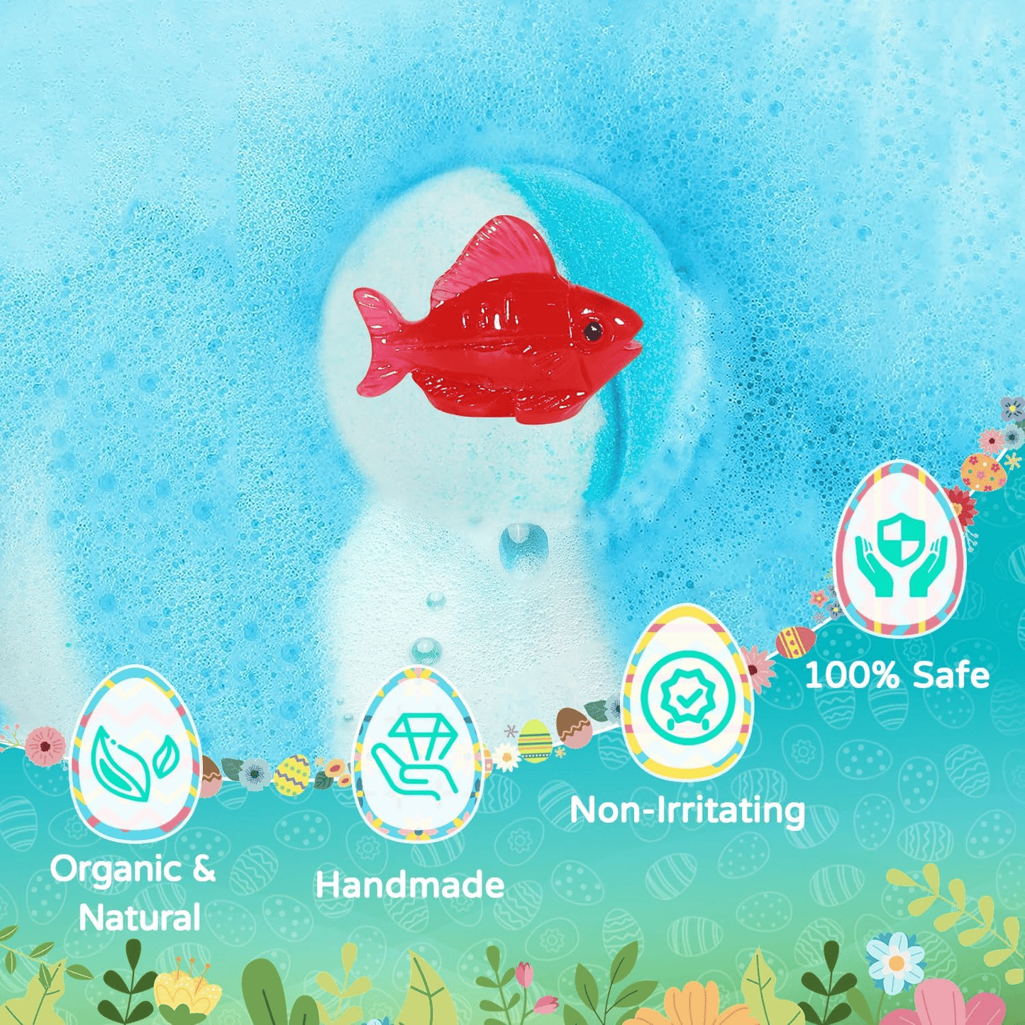 🛁LAST DAY 49% OFF🏐Bath Bombs for Kids with Surprise Inside🥚✨