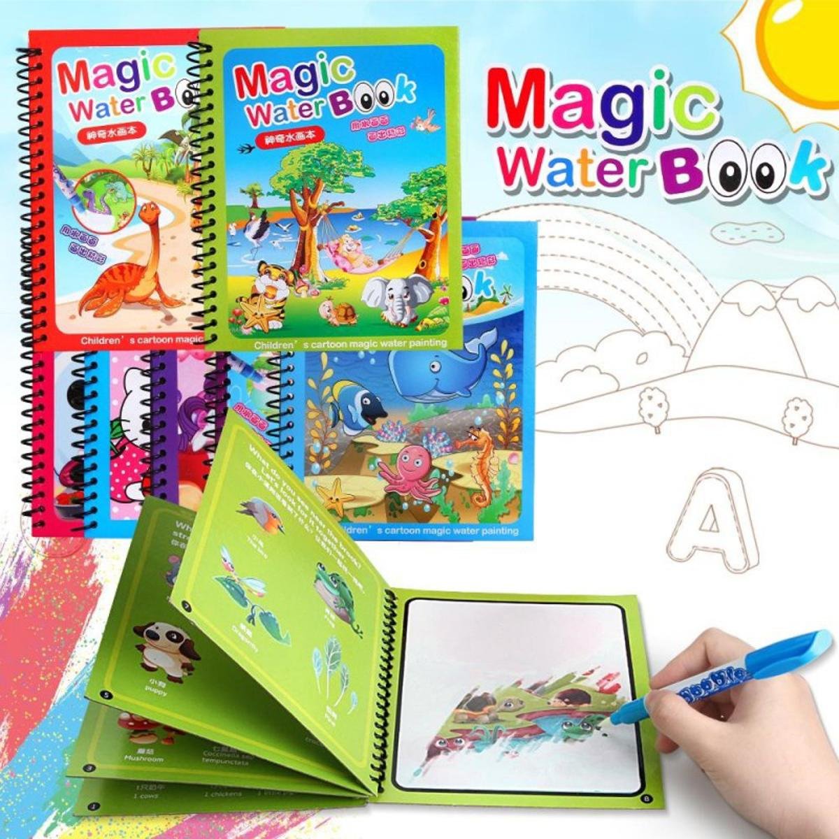🌹BUY 1 GET 1 FREE🔥Summer Promotion 🎁✨️Magic Water Book📚️🎨🧠