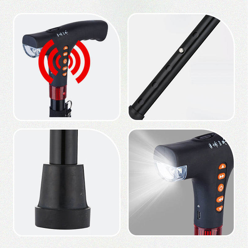 🔥Higher Quality-Smart Elderly Walking Stick with LED Lights