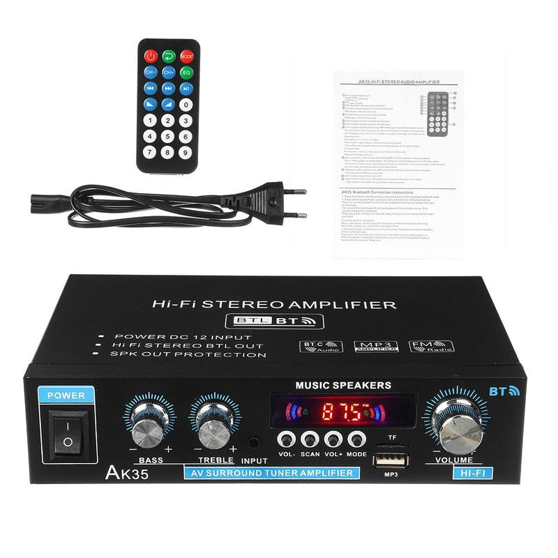 AK35 Stereo Amplifier Home Audio Bluetooth 5.0 Max