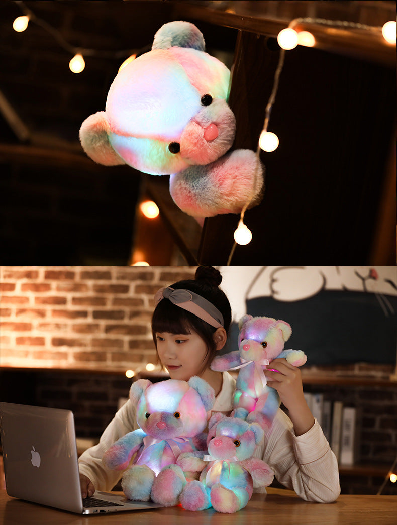 ⏳Limited-time 50% off⏰Teddy bear, colourful LED light, soft toys🌈🧸