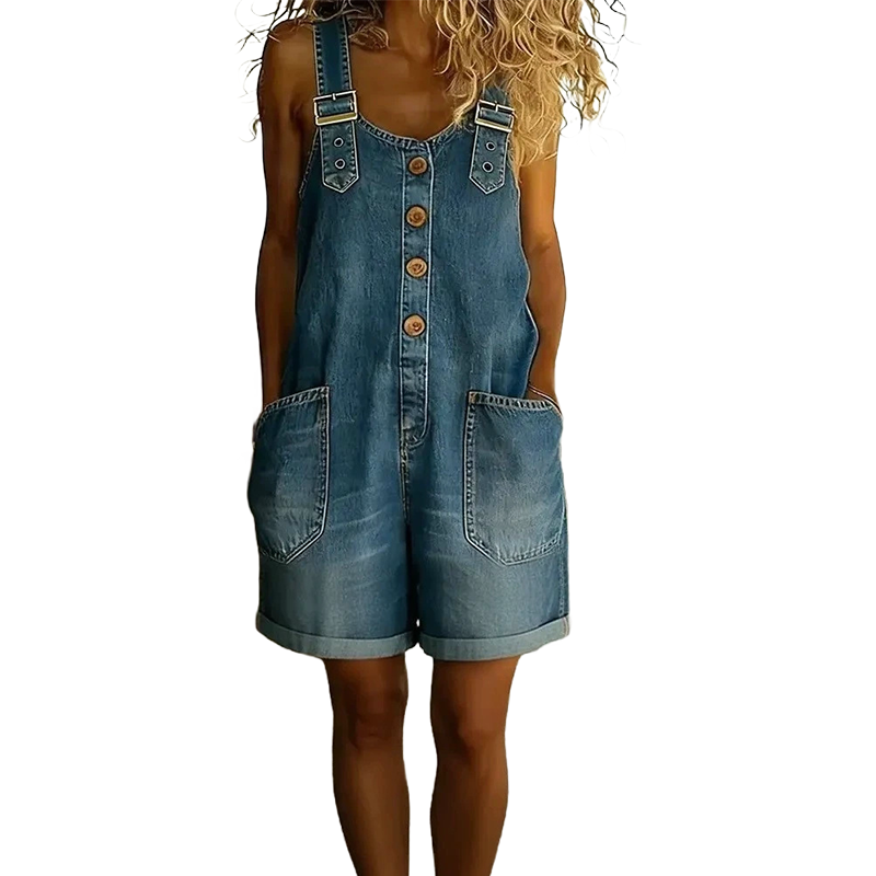 ⌛Limited-time Offer 50% OFF👍-Women's Casual Denim Romper