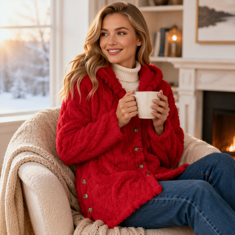 ⏳Limited-time offer: 49% off⏰Diamond-patterned women's warm hooded outerwear🎁