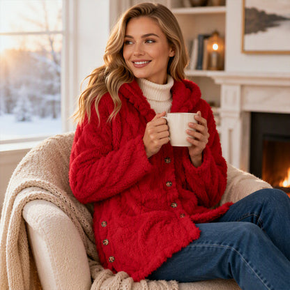 ⏳Limited-time offer: 49% off⏰Diamond-patterned women's warm hooded outerwear🎁