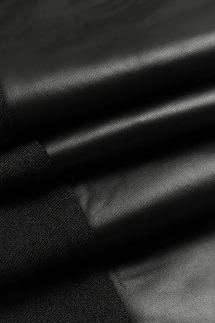 🔥Hot Sale 49% Off🔥Leather Pants With Contrasting Trim And Zipper