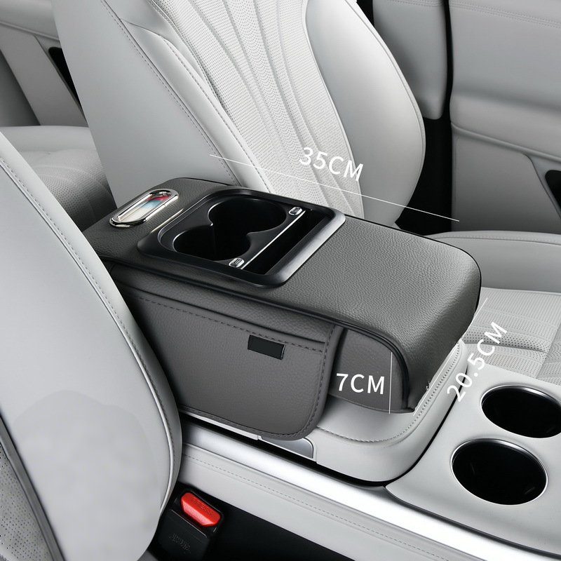 Armrest Storage Box with LED Ambient Lighting