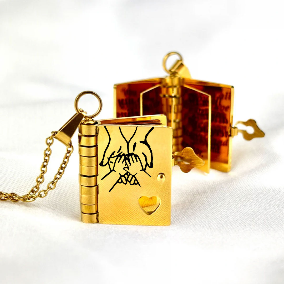 🔥🔥My Little Star Book Necklace for Daughter, Birthday Day Gift Graduation Jewelry of Love