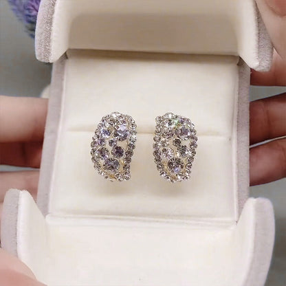 The Most Sparkling Gift🔥 New French Full Diamond Earrings