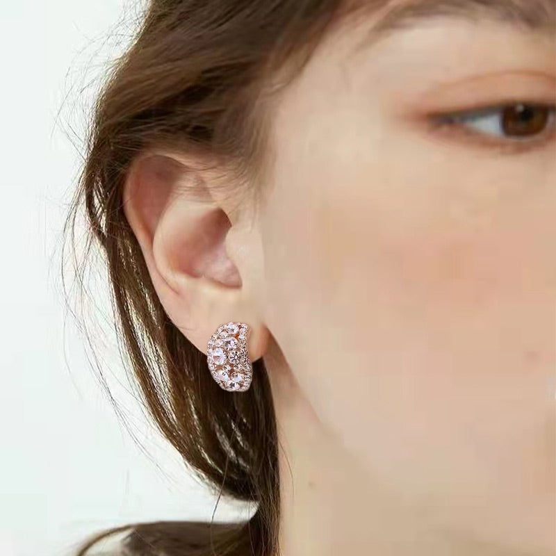 The Most Sparkling Gift🔥 New French Full Diamond Earrings