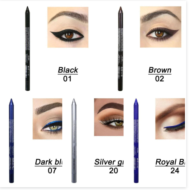 🎁Christmas Special Sale - 50% OFF💜50K+ SOLD!✨14-Pack Eyeliner Pencil Waterproof Colored Gel Liners with Metallic & Shimmer Finishes Smudge-Proof✨