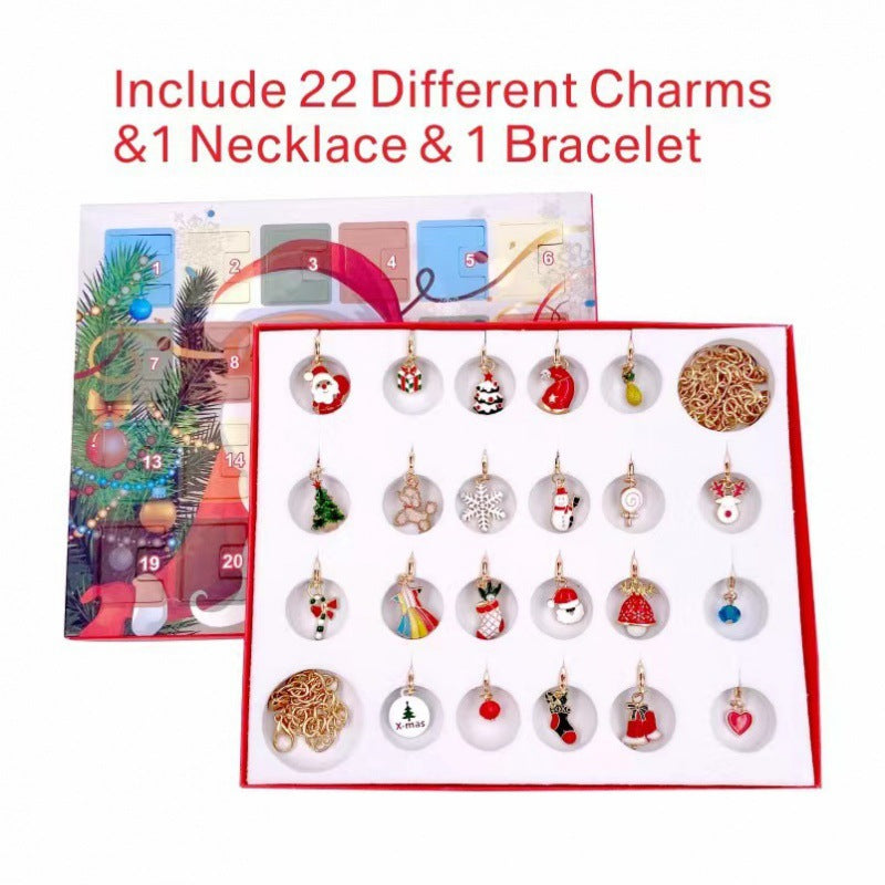 🎅Early Xmas Sale 46% OFF💥DIY 24 Days Christmas Countdown Calendar Bracelets Set