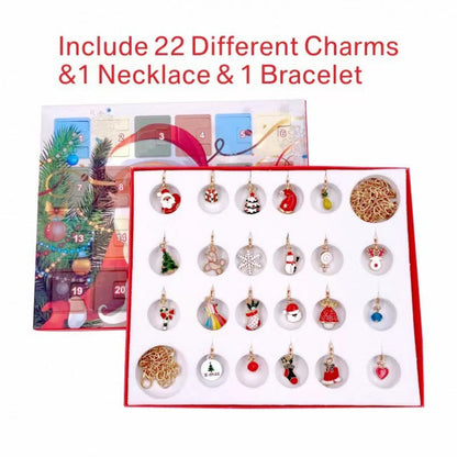 🎅Early Xmas Sale 46% OFF💥DIY 24 Days Christmas Countdown Calendar Bracelets Set