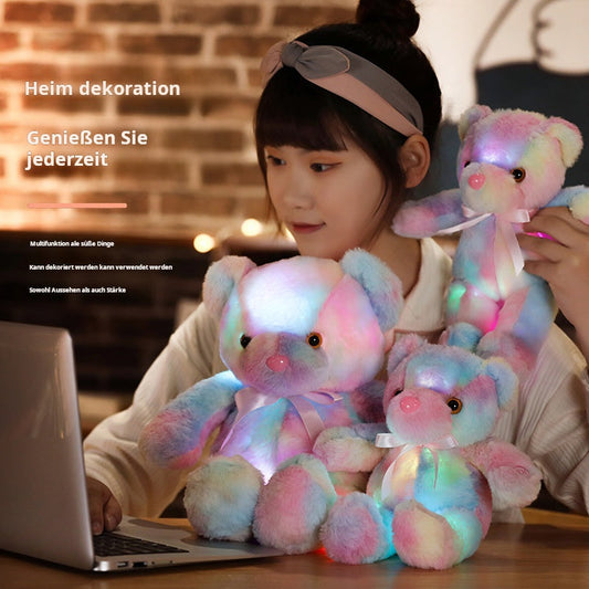 ⏳Limited-time 50% off⏰Teddy bear, colourful LED light, soft toys🌈🧸