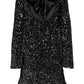 🎀Dance All Night Sequin Back Tie Up Bow Loose Mini Cutee Dress🎀