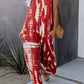 🔥Summer Hot Sale💝Women's Casual Strap Loose Tie-Dye Wide Leg Jumpsuit