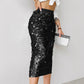 💖LAST DAY SALE 50% OFF👍✨Women's Glitter Sequins Midi Skirt