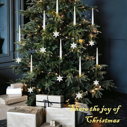 🎁Early Christmas Promotion - 49% OFF🎄Christmas Tree Led Candles with Clear Crystal Ball Hook