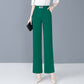 Loose-fitting summer trousers in icy silk for women
