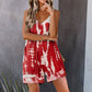 🔥Summer Hot Sale💝Women's Casual Strap Loose Tie-Dye Wide Leg Jumpsuit
