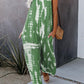 🔥Summer Hot Sale💝Women's Casual Strap Loose Tie-Dye Wide Leg Jumpsuit