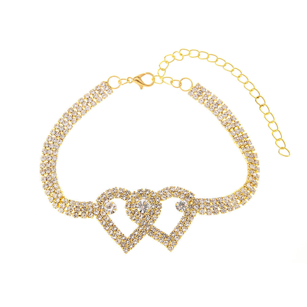 Buy 2 Get 15%💖Heart X Heart Ankle Bracelet🌟