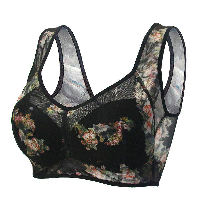 Lace Buttonless Comfortable Bra