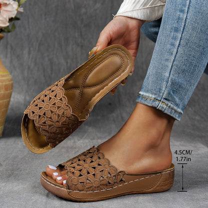 💥Hot Special Discount 50% OFF💥Breathable orthopedic open-toe slippers for women, with soft cushioning. Arch support