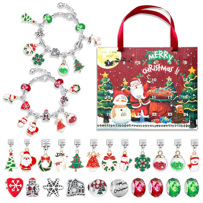 🎅Early Xmas Sale 46% OFF💥DIY 24 Days Christmas Countdown Calendar Bracelets Set