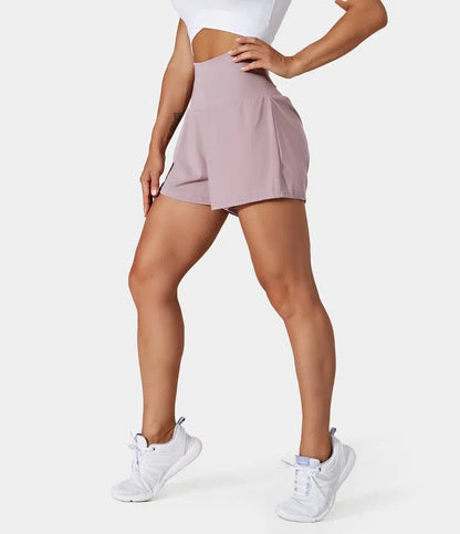 ✨️2025 Hot Sale 49% OFF🥰High Waisted 2-in-1 Yoga Shorts & Side Pockets