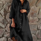 Women's Loose Cotton Shirt Dress
