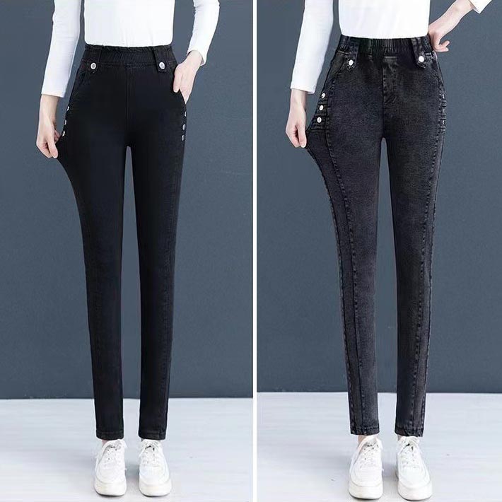 📢📢50 % OFF !! 🔥Elastic Warm Plush Skinny Jeans for Women