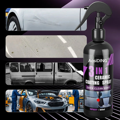 Next-Day Delivery🚘Last Day 50% OFF✨3-in-1 Automotive Ceramic Coating Spray