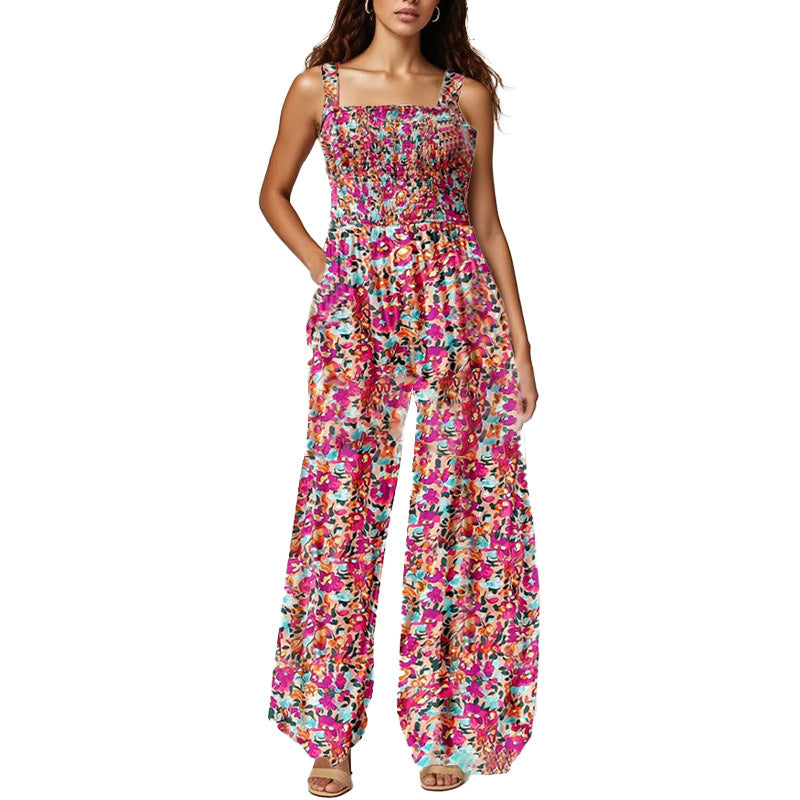 🏖️Hot Sale 49% OFF🌼Trendy Printed Sleeveless Jumpsuit Overalls – Lightweight & Lovely!