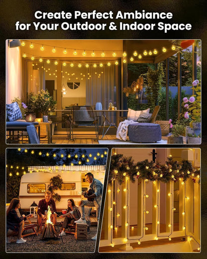 💎 49% OFF! 💎 Waterproof Solar-Powered LED String Lights – Warm White or Multi-Color, Remote-Controlled & Perfect for Patios, Gardens & Parties 🌟✨