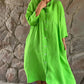 Women's Loose Cotton Shirt Dress