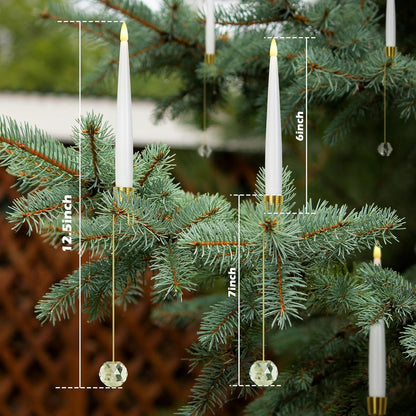 🎁Early Christmas Promotion - 49% OFF🎄Christmas Tree Led Candles with Clear Crystal Ball Hook