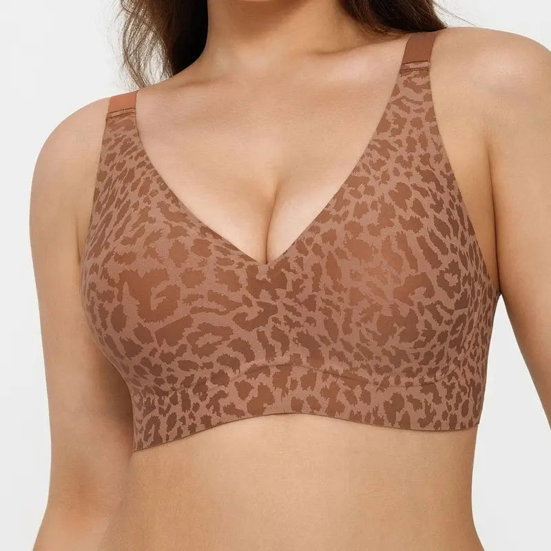 💗LAST DAY PROMOTION - 50%OFF💗Stylish Leopard Pattern Breathable Everyday Bra