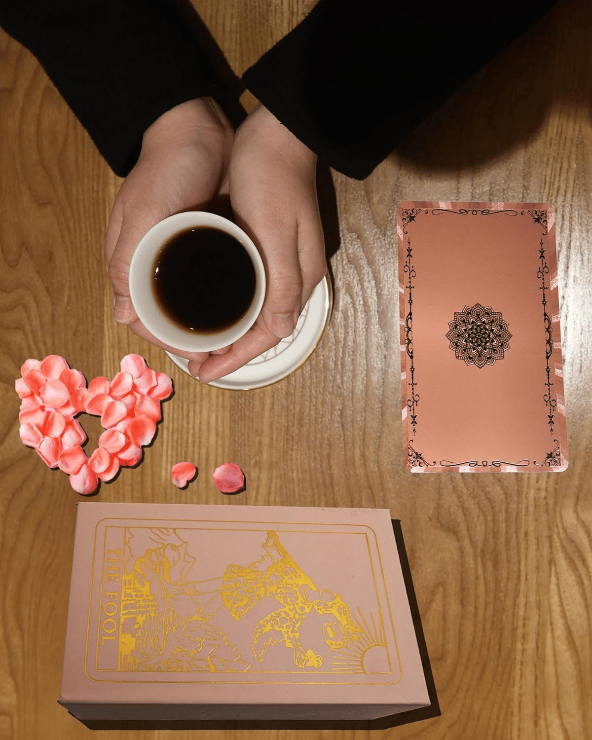 🔮40% OFF NOW! ✨ Witchy Cauldron Tarot Card Set – Rose Gold Accents, Complete Guide Book & Velvet Pouch 🎴📖