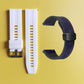 22mm Silicone Watch Strap + Leather Watch Strap